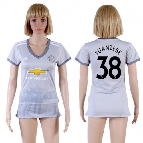 Women's Manchester United #38 Tuanzebe Sec Away Soccer Club Jersey